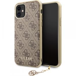 Etui Guess 4G Charms Collection do iPhone 11/ Xr, brązowe