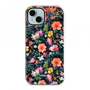 Etui ochronne do iPhone 14, Mobiwear Elite Pro, kolorowo-kwieciste