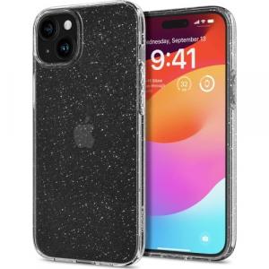 Etui Spigen Liquid Crystal do iPhone 15, przezroczyste z brokatem