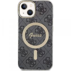 Etui Guess Hardcase 4G MagSafe do iPhone 15, czarne