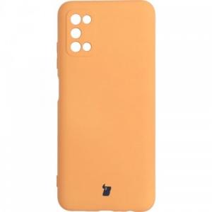 Etui Bizon Case Silicone do Galaxy A03S, pomarańczowe