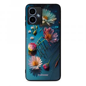 Etui ochronne do Motorola Moto G14, Mobiwear Glossy Case, niebiesko-kwieciste