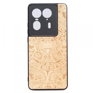 Drewniane etui do Motorola Edge 50 Ultra, Bewood Kalendarz Aztecki Aniegre