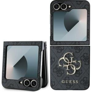 OUTLET: Etui Guess HardCase 4G Metal Gold Logo do Galaxy Z Flip7 FE / Z Flip6, czarny