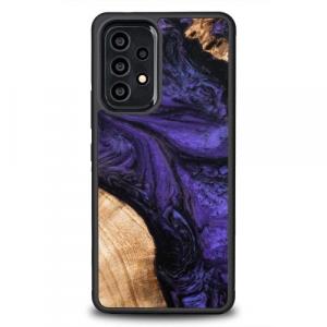 Drewniane etui Bewood Unique - Violet do Galaxy A73 5G