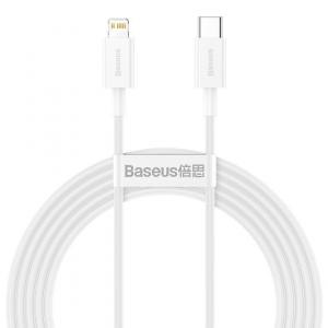 OUTLET: Kabel Baseus Superior USB-C do Lightning 20W 2m, biały