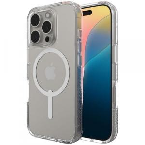 OUTLET: Etui Zagg Gear4 Crystal Palace Snap do MagSafe do iPhone 16 Pro, przezroczysto-białe