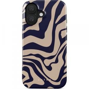 Etui Burga Vigilant Tough Magnetic do iPhone 16, beżowo-granatowe