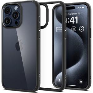 OUTLET: Etui Spigen Ultra Hybrid do iPhone 15 Pro Max, przezroczysto-czarne