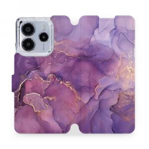 Etui z klapką do Xiaomi Redmi Note 14 4G, Mobiwear Book, fioletowe