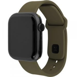 Silikonowy pasek Fixed Silicone Strap do Apple Watch 44/45/46/49 mm, oliwkowy