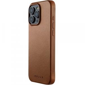 Etui Mujjo Full Leather Case do MagSafe do iPhone 16 Pro Max, brązowe