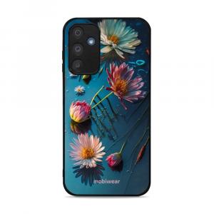 Etui ochronne do Galaxy M15 5G, Mobiwear Glossy Case, niebiesko-kwieciste