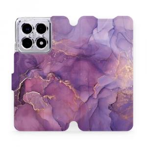 Etui z klapką do Xiaomi 14T, Mobiwear Book, fioletowe