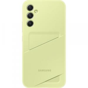 Etui Samsung Card Slot Cover Galaxy A34 5G, limonkowe