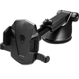 Uchwyt samochodowy na telefon, Spigen TS35 Signature Car Mount, na szybę/deskę rozdzielczą, czarny