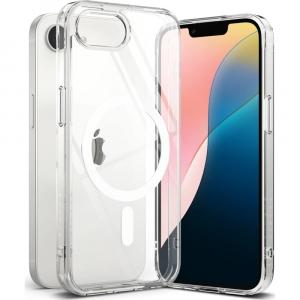 Etui Ringke Fusion Magnetic do iPhone 16e, przezroczysto-białe