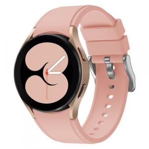 Pasek Bizon Strap Watch Silicone Pro do Galaxy Watch 20 mm, jasnoróżowy