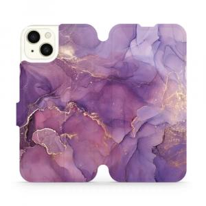 Etui z klapką do iPhone 15 Plus, Mobiwear Book, fioletowe