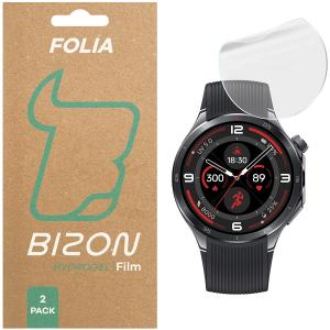 Folia hydrożelowa na ekran Bizon Glass Watch Hydrogel do OnePlus Watch 3, 2 sztuki