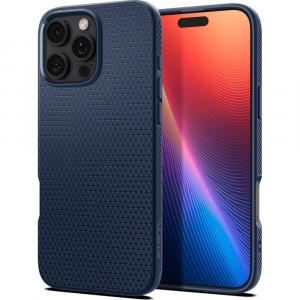 OUTLET: Etui Spigen Liquid Air do iPhone 16 Pro, granatowe
