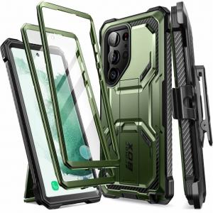 OUTLET: Etui pancerne Supcase i-Blason Armorbox SP+noSP do Galaxy S23 Ultra 5G, zielone