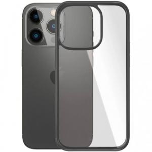 Etui antybakteryjne PanzerGlass ClearCase do iPhone 14 Pro, czarna ramka