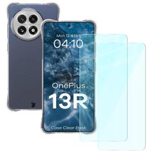 Elastyczne etui + 2x szkło hartowane Bizon Case Clear Pack do OnePlus 13R