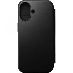 Etui z klapką Nomad Modern Leather Folio MagSafe do iPhone 16, czarne