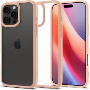 Etui Spigen Ultra Hybrid do iPhone 16 Pro, przezroczysto-różowe