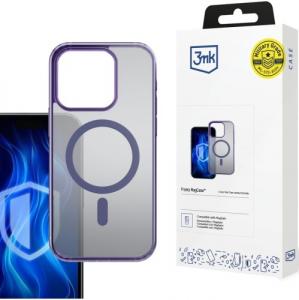 Etui 3mk Frosty MagCase do iPhone 16 Pro, półprzezroczyste z fioletowym