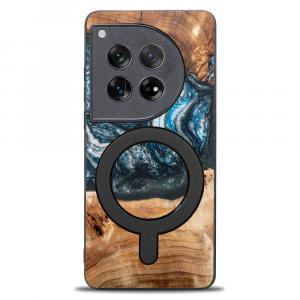 Drewniane etui do OnePlus 12, Bewood Unique Planets Ziemia do MagSafe