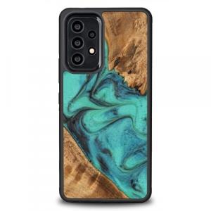 Drewniane etui Bewood Unique - Turquoise do Galaxy A53 5G