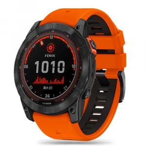 OUTLET: Pasek Tech-Protect Iconband Pro, QuickFit 26 mm do Garmin Fenix 8 (51 mm) / 7X Pro / 7X / 6X Pro, pomarańczowo-czarne