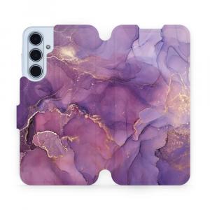 Etui z klapką do Galaxy M35 5G, Mobiwear Book, fioletowe
