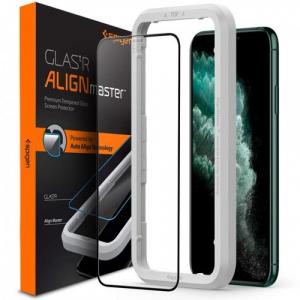 Szkło do etui Spigen Glas.tR Slim FC AM iPhone 11 Pro Max, Xs Max, czarne
