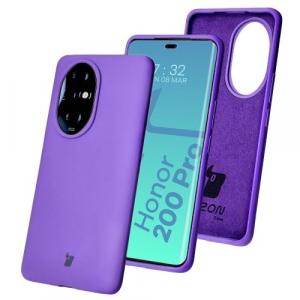 Silikonowe etui Bizon Soft Case do Honor 200 Pro, fioletowe