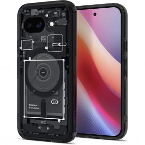 Etui Spigen Ultra Hybrid Mag do MagSafe do Google Pixel 9a, przydymione-szare (Zero One)