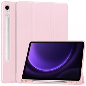 Etui Bizon Case Tab Lizard do Galaxy Tab S10 FE / S9 / S9 FE, różowe