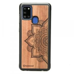 Drewniane etui Bewood na Galaxy A21s MANDALA JABŁOŃ