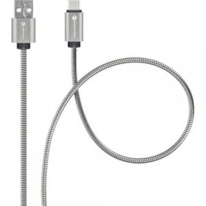 Kabel Forcell C234 USB-A do USB-C, 2,4A, QC3.0, 1 m, srebrny