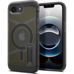 Etui Spigen Tough Armor Mag do MagSafe do iPhone 16e, przydymione-czarne