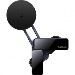 Uchwyt samochodowy magnetyczny na ekran multimedialny, Baseus MaxView do MagSafe, szary