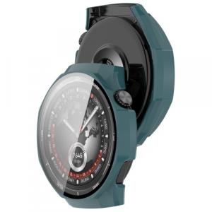 Etui ze szkłem do zegarka Bizon Case+Glass Watch do Huawei Watch GT5 Pro 46 mm zielone