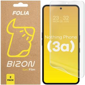 Folia matowa Bizon Glass Film Sun do Nothing Phone (3a), 2 sztuki