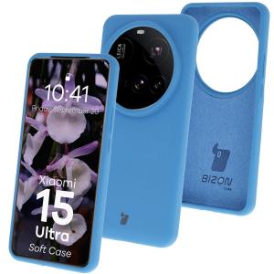 Silikonowe etui Bizon Soft Case do Xiaomi 15 Ultra, niebieskie