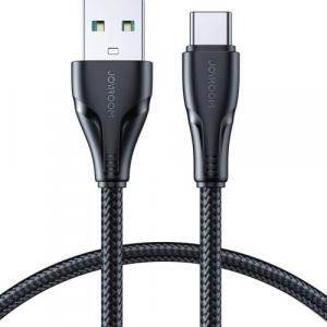 Kabel do ładowania / transmisji danych Joyroom Surpass Series USB-A do USB-C, 3A, 1.2m, czarny