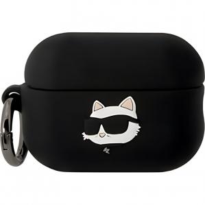 Etui Karl Lagerfeld Choupette Head Silicone do AirPods Pro 2, czarne