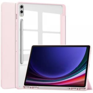 Etui Bizon Case Tab Clear Matt do Galaxy Tab S9 Plus, jasnoróżowe