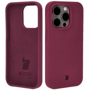 Etui silikonowe Bizon Soft Case do iPhone 15 Pro, ciemnofioletowe